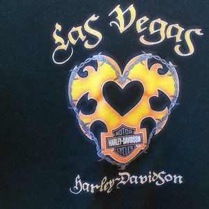 Black Harley Davidson Long sleeved Top Size Medium